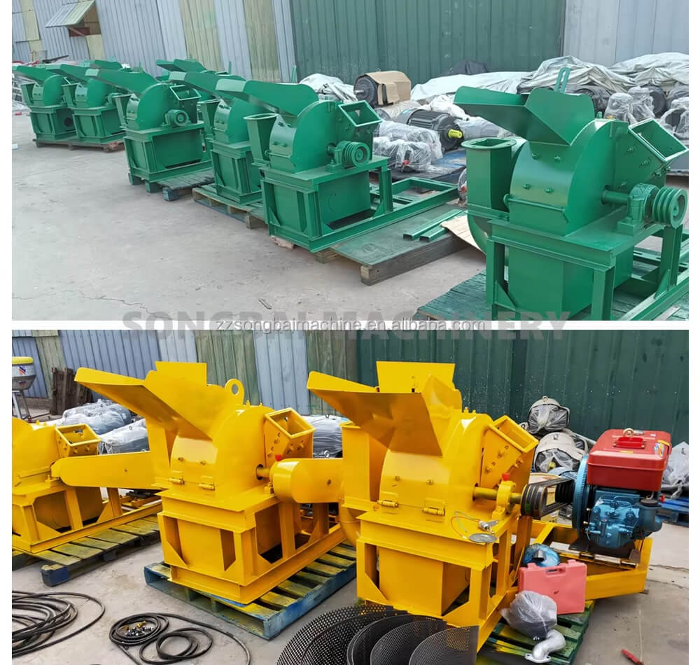 Diesel Engine Wood Crusher