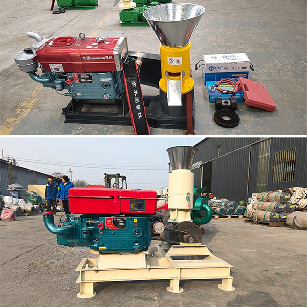 Pellet Machinery, Crusher, Mixer, Cooler, Packing MachineDiesel Wood Pelle Machine