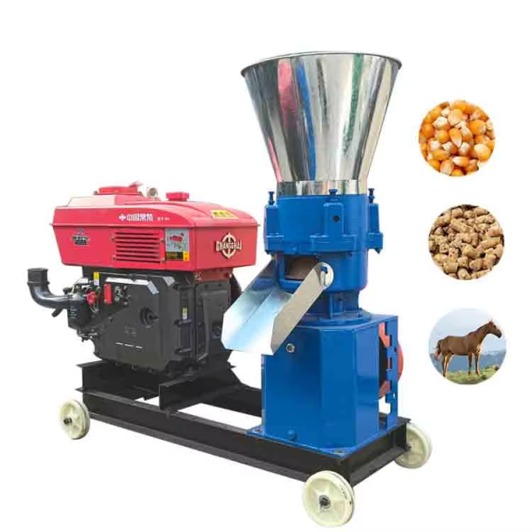 Pellet Machinery, Crusher, Mixer, Cooler, Packing Machine.Diesel Feed Pellet Machine