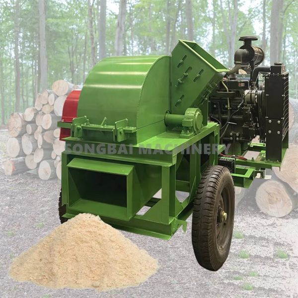 Pellet Machinery, Crusher, Mixer, Cooler, Packing MachineDiesel Engine Wood Shredder