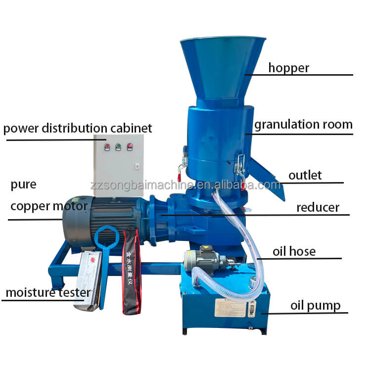 oil pump wood pellet machine