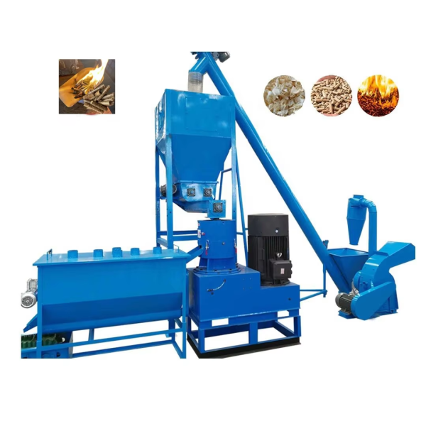 Pellet Machinery, Crusher, Mixer, Cooler, Packing MachineWood Pellet Production Line