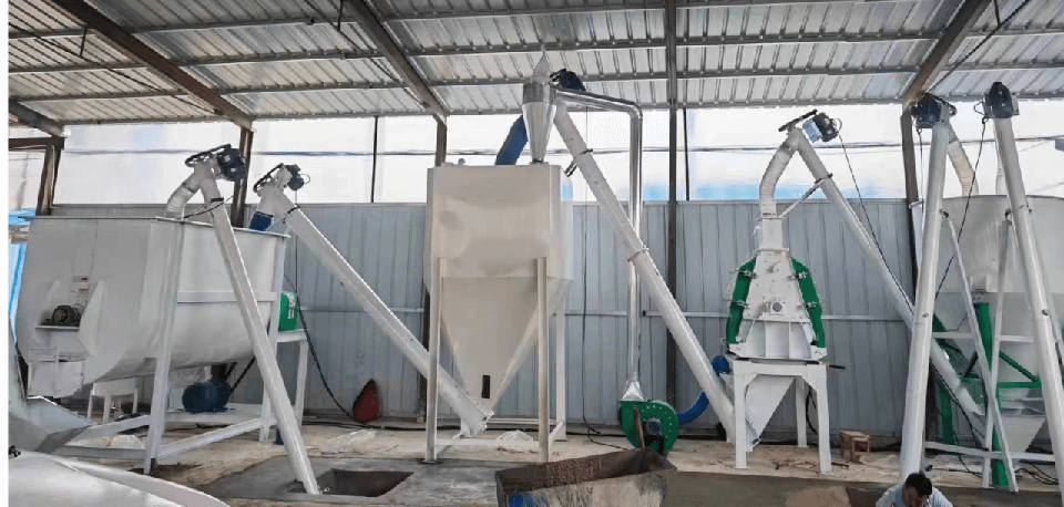 feed pellet machine line